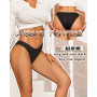 ALL OF ME Lot de 6 Slips Femme Coton Culotte pour Femme sous-vêtements Soft Hipster Sexy Panties Caleçons Doux Multipack S-XL