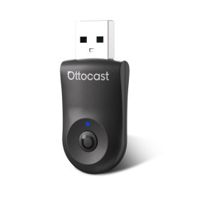 OTTOCAST Mini Adaptateur CarPlay & Android Auto sans Fil, 2-en-1 Adapter CarPlay sans Fil Bluetooth, Plug & Play pour iOS 10+/An