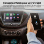 OTTOCAST Mini Adaptateur CarPlay & Android Auto sans Fil, 2-en-1 Adapter CarPlay sans Fil Bluetooth, Plug & Play pour iOS 10+/An