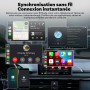 OTTOCAST Mini Adaptateur CarPlay & Android Auto sans Fil, 2-en-1 Adapter CarPlay sans Fil Bluetooth, Plug & Play pour iOS 10+/An