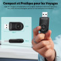 OTTOCAST Mini Adaptateur CarPlay & Android Auto sans Fil, 2-en-1 Adapter CarPlay sans Fil Bluetooth, Plug & Play pour iOS 10+/An