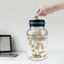 Newaner Tirelire Electronique Euros 1.8L Grande Capacité, Tirelire Électronique Numérique avec Écran LCD, Creative Transparent A