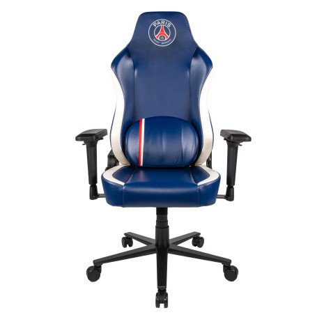 Konix PSG Chaise de Bureau Gaming Premium - Inclinaison siège 150° - Cuir polyuréthane - Coussin lombaires et cervicaux réglable