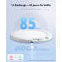 Combuh Plafonnier Led Salle de Bain Detecteur de Mouvement, Lampe Plafond Garage Rechargeable Sans Fil a Pile, Luminaire Eclaira