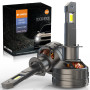 D-Lumina Ampoule H1 LED Future Série,120W 30000LM,kit LED Haute Lumens,Blanc Froid 6500K,étanche IP68 et Système de Refroidissem