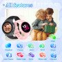 Alutoria Montre Connectée Enfant 4G GPS avec Appel Vidéo, SOS Urgence, Mode Classe – Smartwatch Enfant pour Filles et Garçons,Li