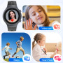 Alutoria Montre Connectée Enfant 4G GPS avec Appel Vidéo, SOS Urgence, Mode Classe – Smartwatch Enfant pour Filles et Garçons,Li