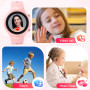 Alutoria Montre Connectée Enfant 4G GPS avec Appel Vidéo, SOS Urgence, Mode Classe – Smartwatch Enfant pour Filles et Garçons,Li