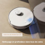MOVA P50 Pro Ultra Robot aspirateur avec lingette adaptative, puissance d'aspiration de 19 000 Pa avec brosse anti-enchevêtremen