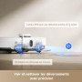 MOVA P50 Pro Ultra Robot aspirateur avec lingette adaptative, puissance d'aspiration de 19 000 Pa avec brosse anti-enchevêtremen