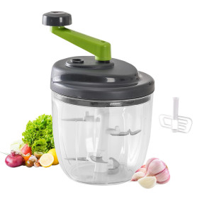 LULUWA Hachoir Manuel 900ml, Multi-oignons Déchiqueteuse de Légumes Avec 1 Mélangeur Cuisine Déchiqueteuse à L'ail Déchiqueteuse