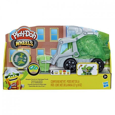 Camion poubelle. avec pâte a imitation ordures et 3 pots de pâte a modeler - PLA 38,99 €