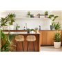ELHO Lot de 2 pots de fleur rond Brussels - 17 L - Ø 25,1 x H 23.2 cm - Noir