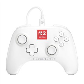 Manette de jeu - Nintendo Switch 2 - Lumectra - Filaire - Blanc - Power A