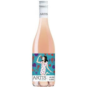 Artis Syrah - Boisson sans alcool a base de vin rosé - 75cl