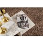 Table basse - HARMONY - Rectangulaire - Effet marbre Freesia - 80 x 40 x 40 cm