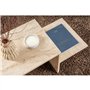 Table basse - HARMONY - Rectangulaire - Effet travertin - 80 x 40 x 40 cm
