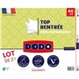 DODO Lot de 2 Oreillers - Top Rentrée - Oreillers moelleux - 60 x 60 cm