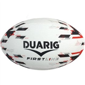 Ballon de rugby - Firstline - DUARIG - Noir et rouge - T5