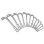 Clés a pipe - KS TOOLS - 517.0442 - Boite de 12 clés a pipe débouchées métriques - 6 pans - De 7 a 24 mm