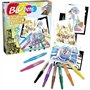 Set d'Activités Bébés Animaux - LANSAY BLOPENS - Pochoirs réutilisables - Des 5 ans