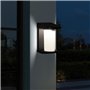Lot de 2 projecteurs solaires - LUMISKY - LUSTY - H18 cm - Applique mural avec détecteur de mouvement - LED blanc
