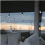 Guirlande lumineuse solaire - LUMISKY - MAFY SOLAR - 6.50 m - 10 ampoules a filament vintage - LED blanc chaud