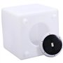 Cube solaire lumineux - LUMISKY - CASY - H30 cm - Tabouret table basse - LED blanc et multicolore