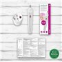 Kit de manucure / pédicure sans fil - MEDISANA - MP 900 - 5 accessoires - Eclairage LED de précision - Blanc