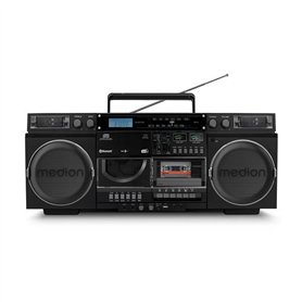 Ghetto Blaster - MEDION - Vintage - DAB+ - CD/Cassette/USB/MP3 - 2x10W RMS - Noir