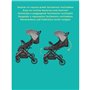 NANIA - Poussette compacte - MYLA - 4 roues - Noir
