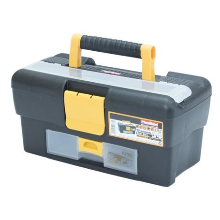 Boîte a outillage - Plastiken - 81034_NOIRE - 34 cm - Titanium - En plastique