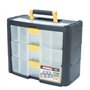 Boîte a outillage - Plastiken - 90003_NOIRE - 3 grands tiroirs - Titanium - En plastique