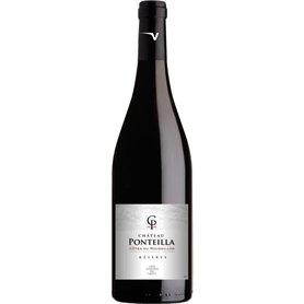 Les Vignes du vin Château Ponteilla Réserve 2022 Côtes du Roussillon - Vin rouge de Languedoc