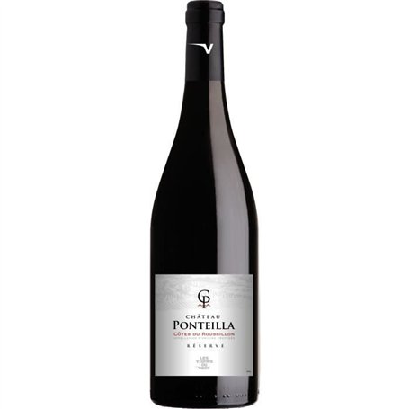 Les Vignes du vin Château Ponteilla Réserve 2022 Côtes du Roussillon - Vin rouge de Languedoc