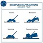 Tondeuse sans fil BC-MP320-X - coupe 32cm+mulching+ramassage +hauteur réglable - SCHEPPACH 20V IXES - sans batterie ni chargeur