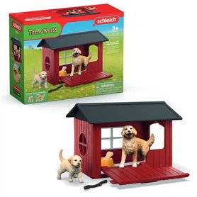 Coffret Niche avec Golden Retriever