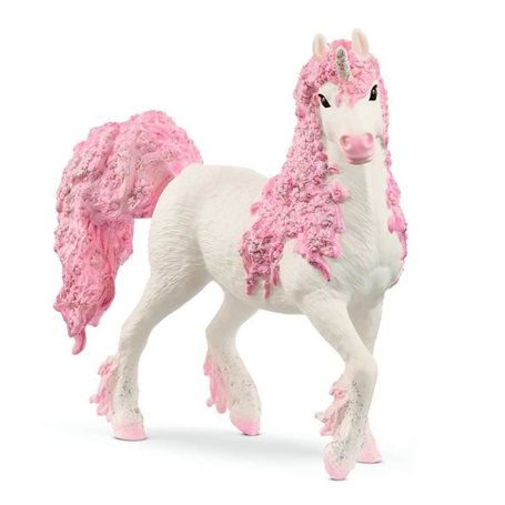 Figurine Jument Licorne fleurie