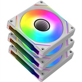 Pack de 3 Ventilateurs - XIGMATEK Infinity G20A - 120 mm - Pour boitier PC - Blanc