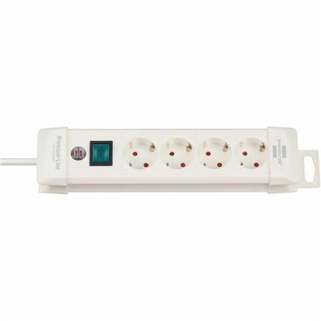 Rallonge 4 prises Schuko avec interrupteur Brennenstuhl Premium-Line 3600 W (1