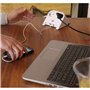 Rallonge 2 prises Schuko sans interrupteur Brennenstuhl 1153520222 3600 W USB x 2 Bureau (1,8 m)