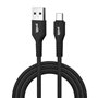 Câble USB A vers USB-C iggual IGG319888 Noir