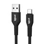 Câble USB A vers USB-C iggual IGG320006 Noir 1,8 m