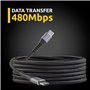 Câble USB-C vers USB-C INTENSO C315C Noir