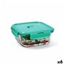 Boîte à lunch hermétique Luminarc Turquesa Turquoise verre 1