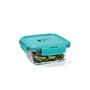 Boîte à lunch hermétique Luminarc Turquesa Turquoise verre 760 ml (6 Unités)