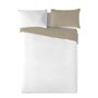 Housse de Couette Naturals FUNDA NORDICA BICOLOR REVERSIBLE Blanc Beige 140 x 200 cm Réversible