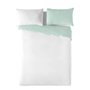 Housse de Couette Naturals FUNDA NORDICA BICOLOR REVERSIBLE Blanc Vert 200 x 200 cm Réversible