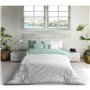Housse de Couette Naturals FUNDA NORDICA BICOLOR REVERSIBLE Blanc Vert 200 x 200 cm Réversible
