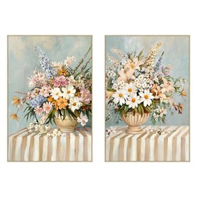 Cadre Home ESPRIT Cottage Vase (2 Unités)